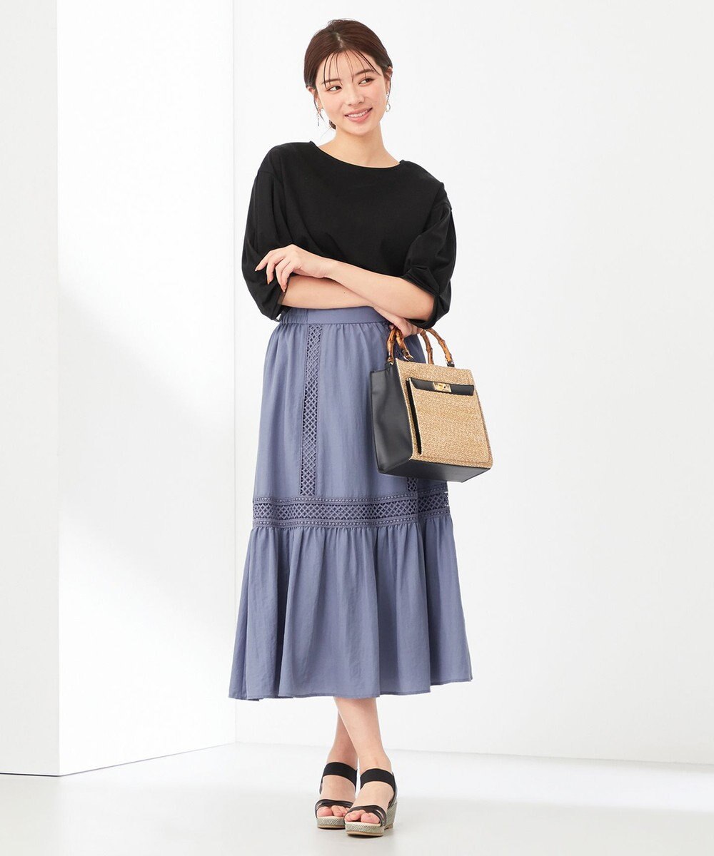 ANY SIS 【接触冷感】360°好印象タックスリーブ カットソー 