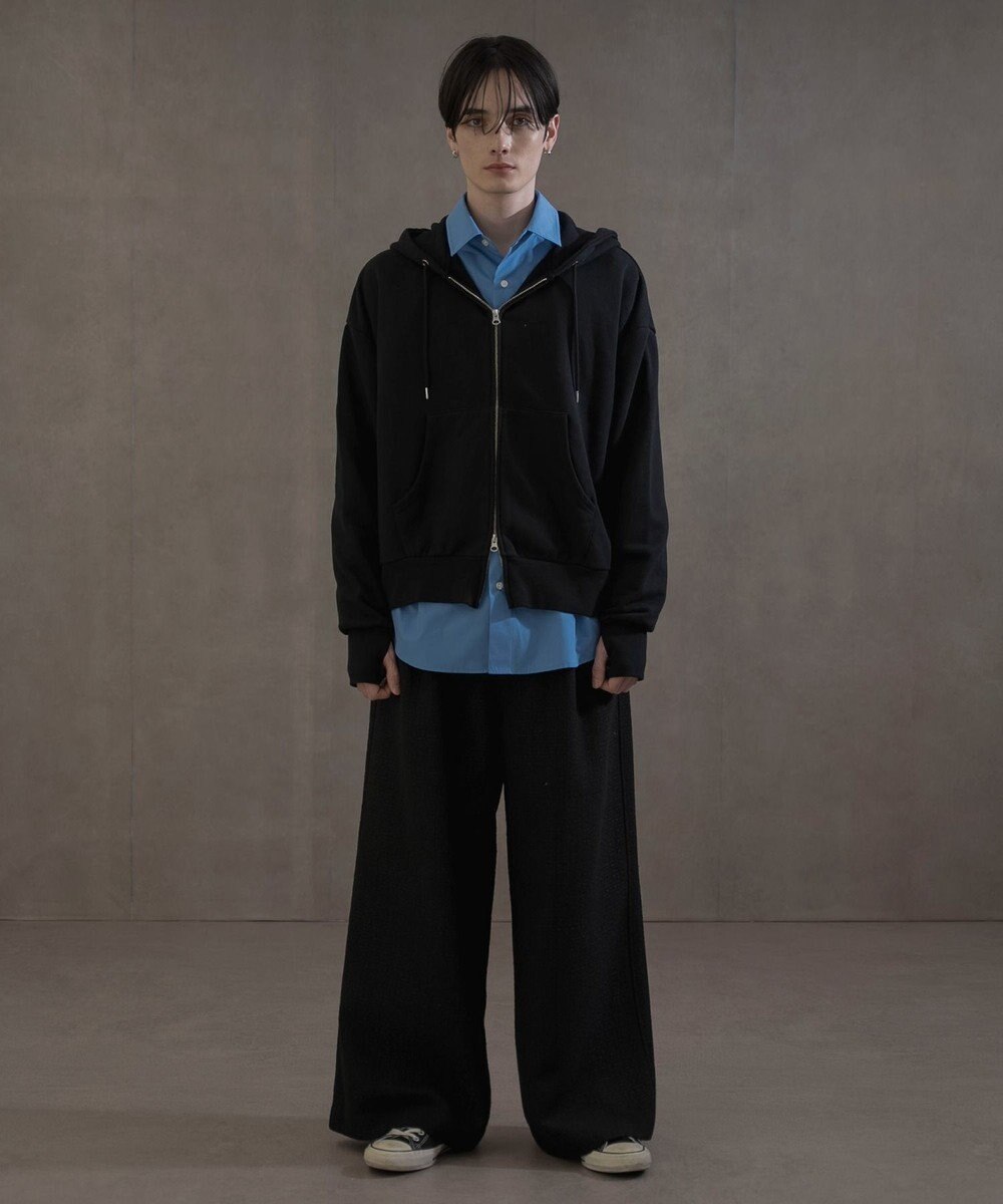 WEGO ショートダブルZIPパーカー 