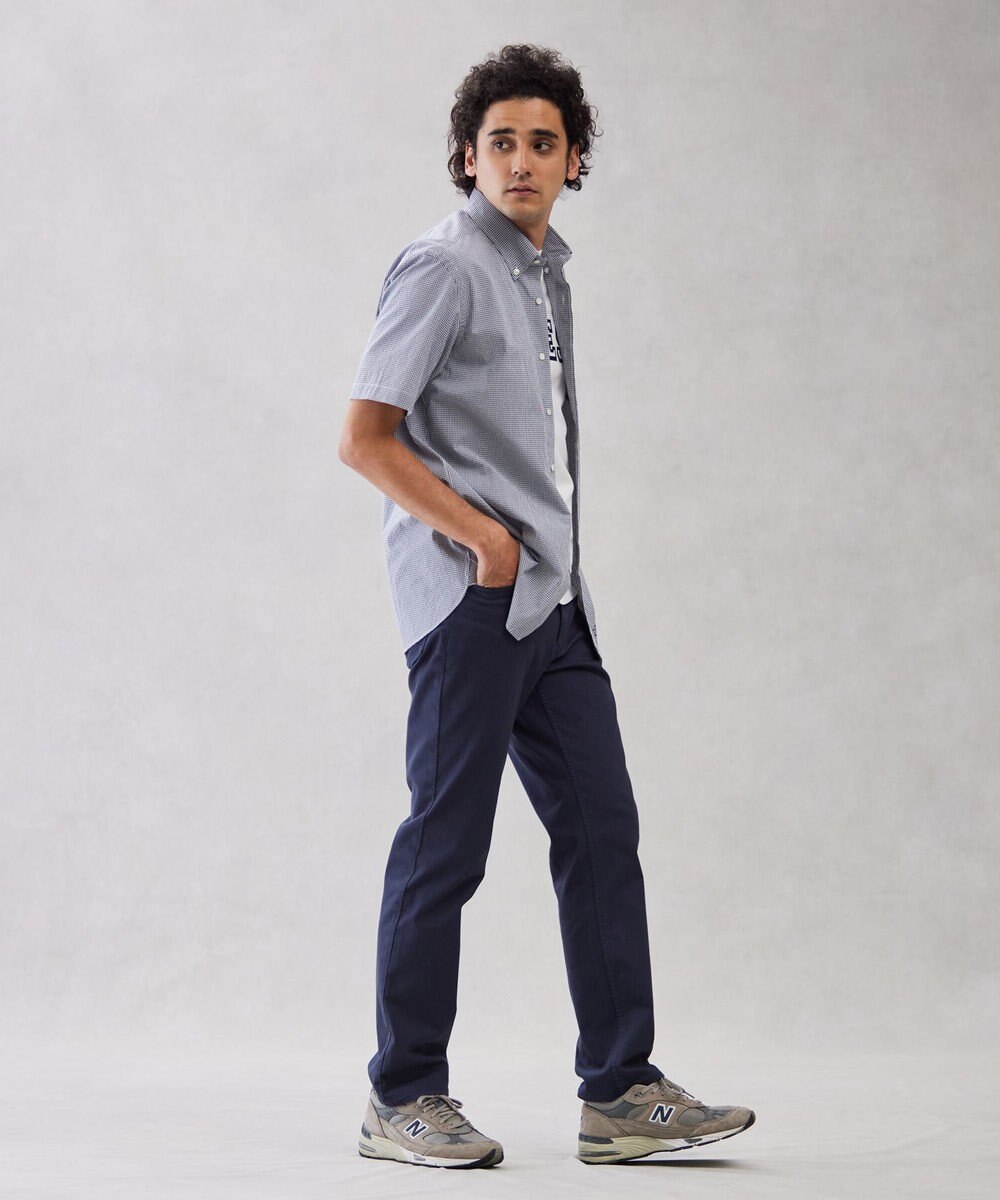 J.PRESS MEN 【クールマックス】サッカーストライプ／マイクロギンガムチェック シャツ/B.D 