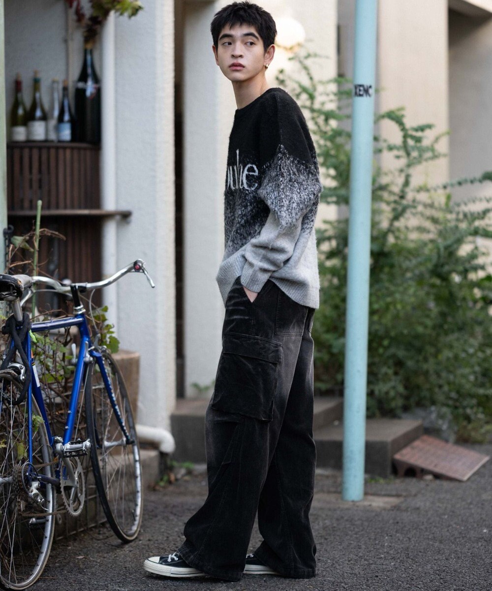 WEGO 【ユニセックス着用ITEM/MLサイズ展開】ファジーグラデーションプルオーバー 