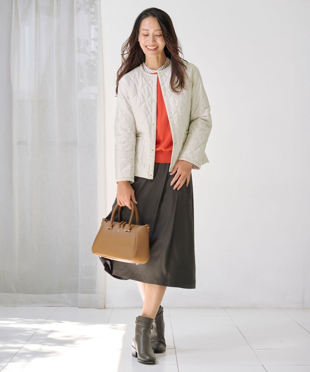 J.PRESS LADIES S 【WEB限定カラーあり】コンパクトタフタキルティング ブルゾン 