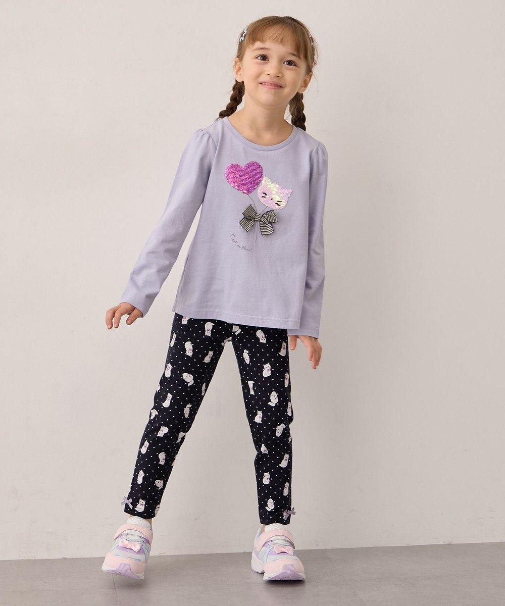 ANY KIDS 総柄プリント レギンス 