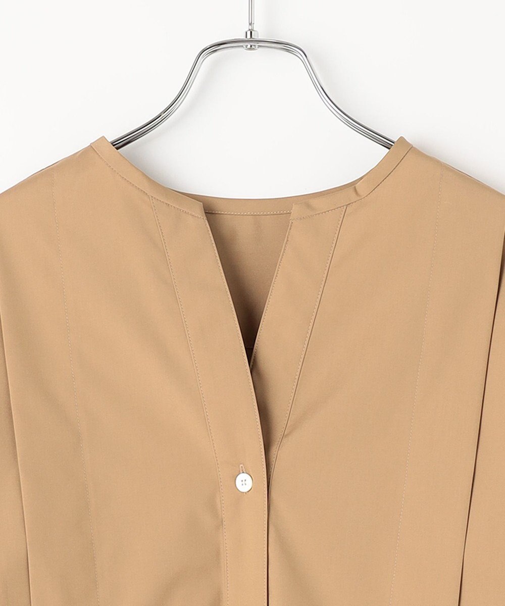 #Newans 【ANSWER for 骨格ストレート】タックデザインスキッパーネックシャツ 