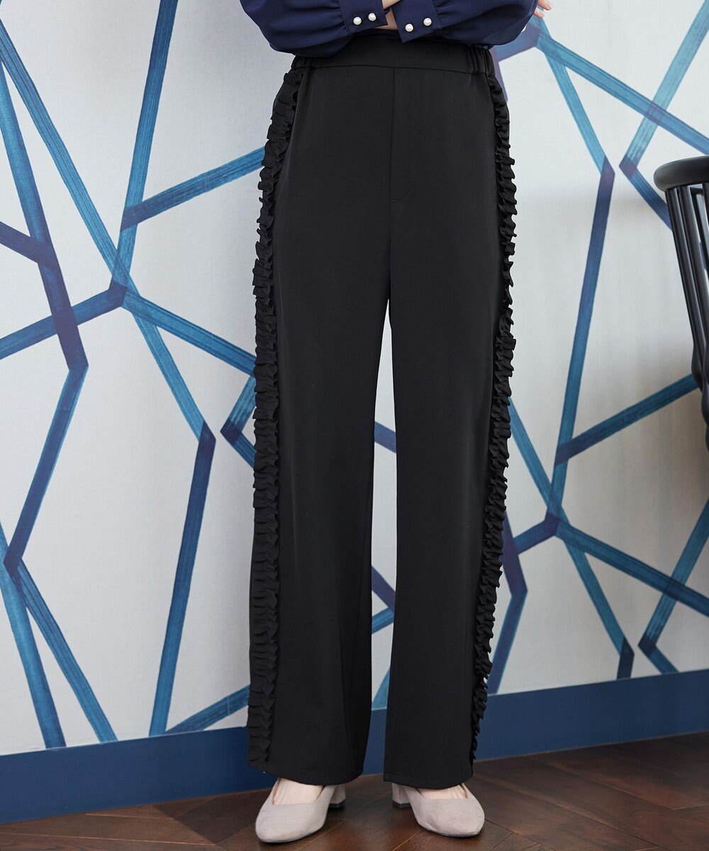 Tiaclasse L 【ブラウス×パンツ2点ット】フリルデザインセットアップ 