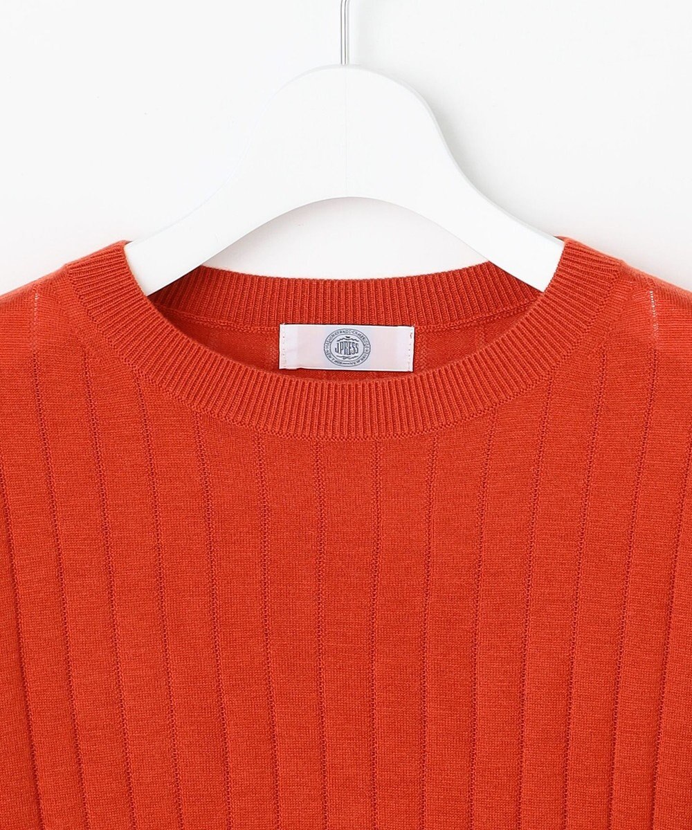 J.PRESS LADIES WORETED WOOL BLEND クルーネック ニット 