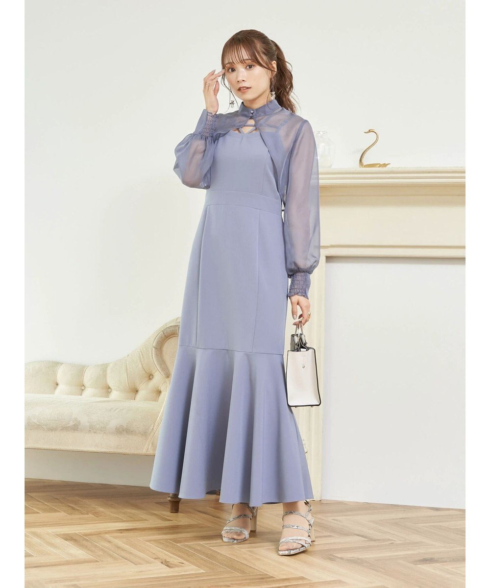 earth music&ecology ＳＥＴ２点シアーボレロ＋キャミワンピース 