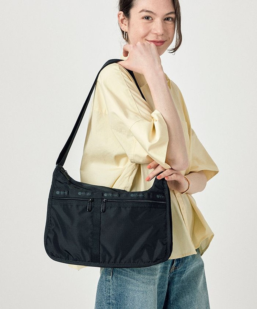 LeSportsac DELUXE EVERYDAY BAG/リサイクルドブラックJP リサイクルドブラックJP