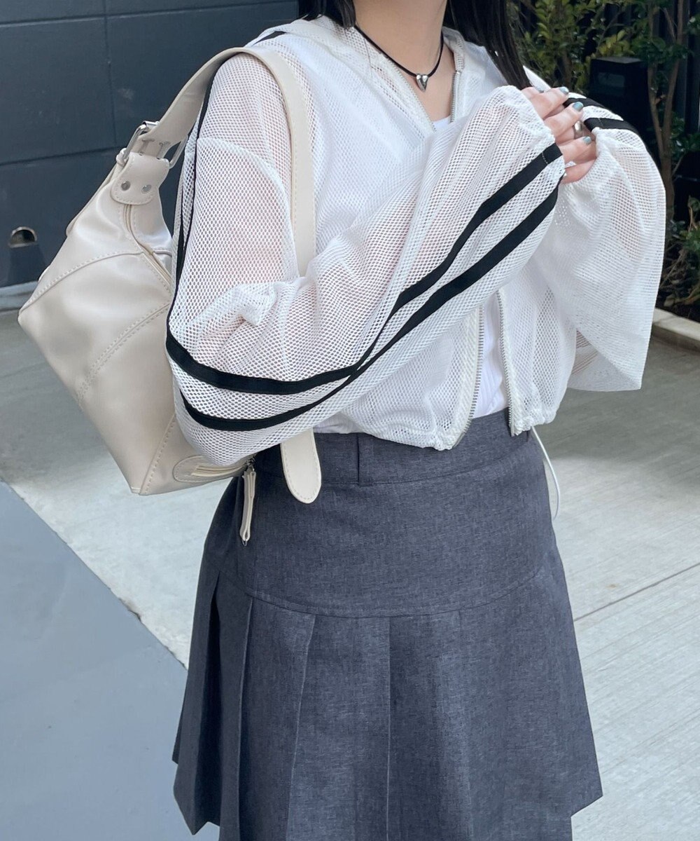 WEGO Wジップラインメッシュパーカー 