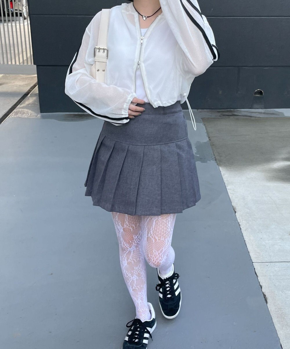 WEGO Wジップラインメッシュパーカー 