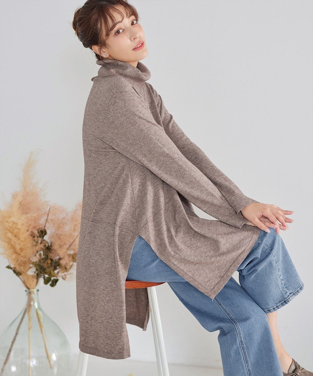 Tiaclasse まろやかタートルニットチュニック 