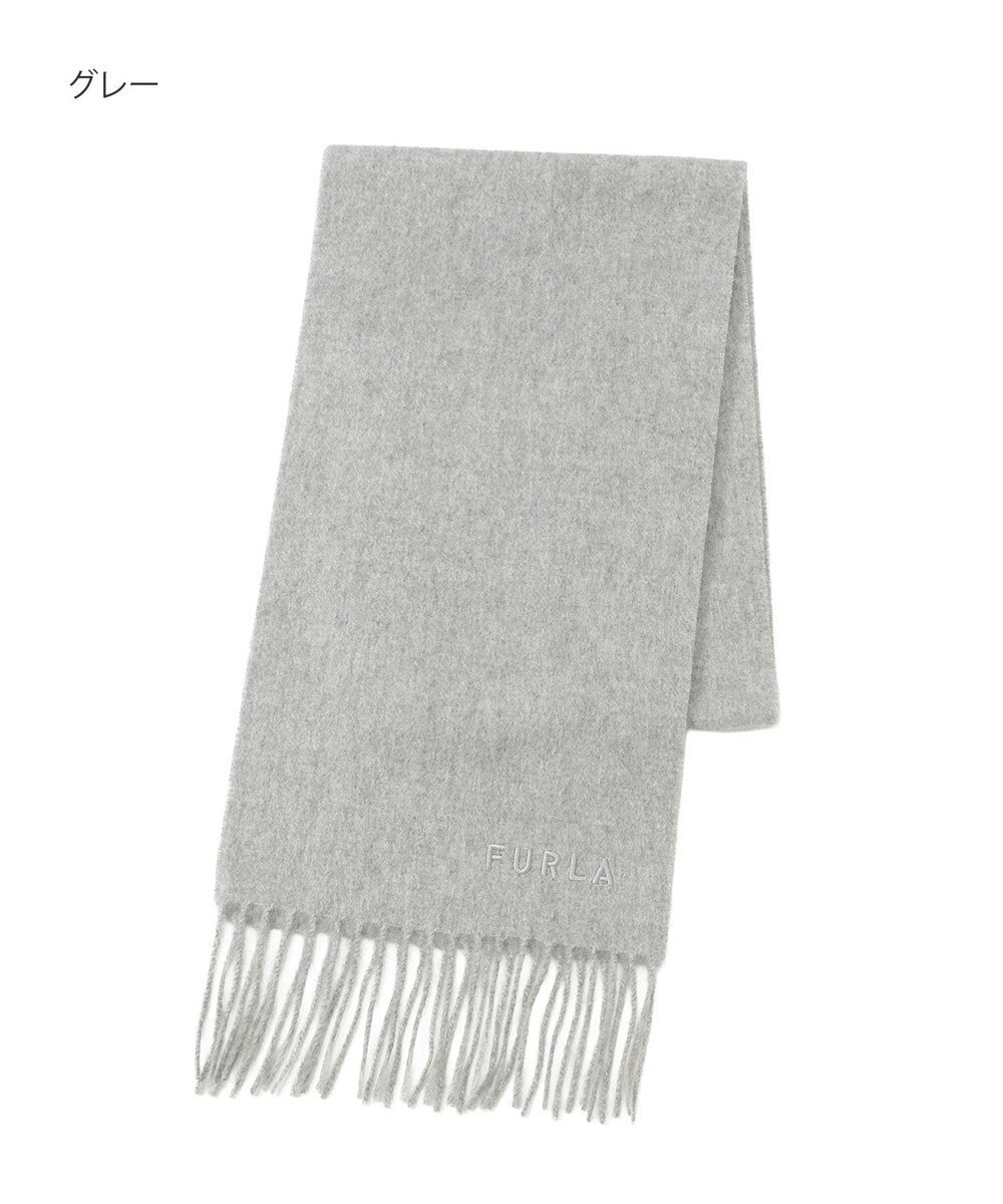 MOONBAT FURLA(フルラ）カシミヤ100％ 無地 プチマフラー 