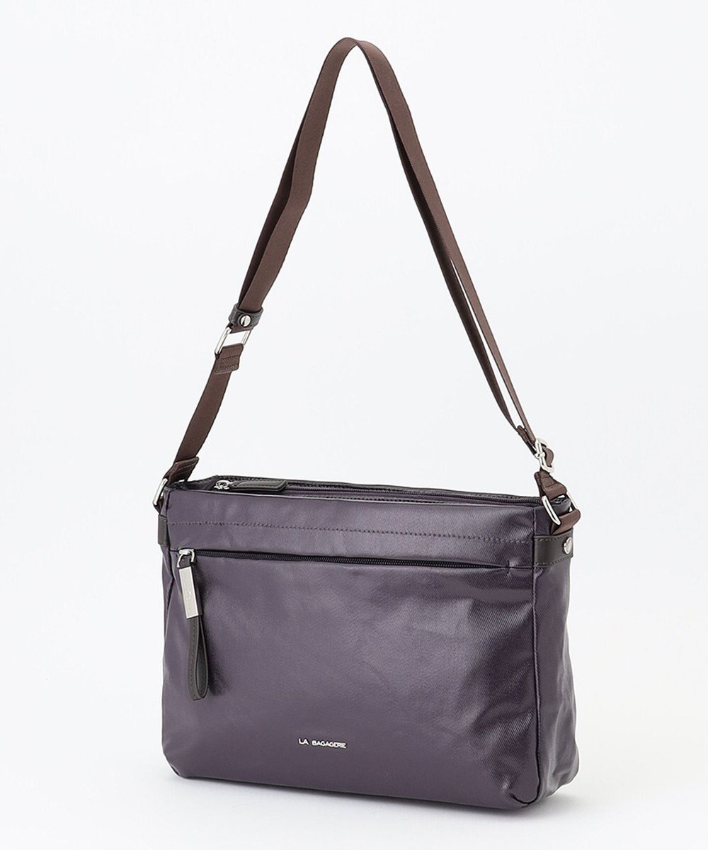 LA BAGAGERIE コーティングキャンバス ショルダーバッグ 