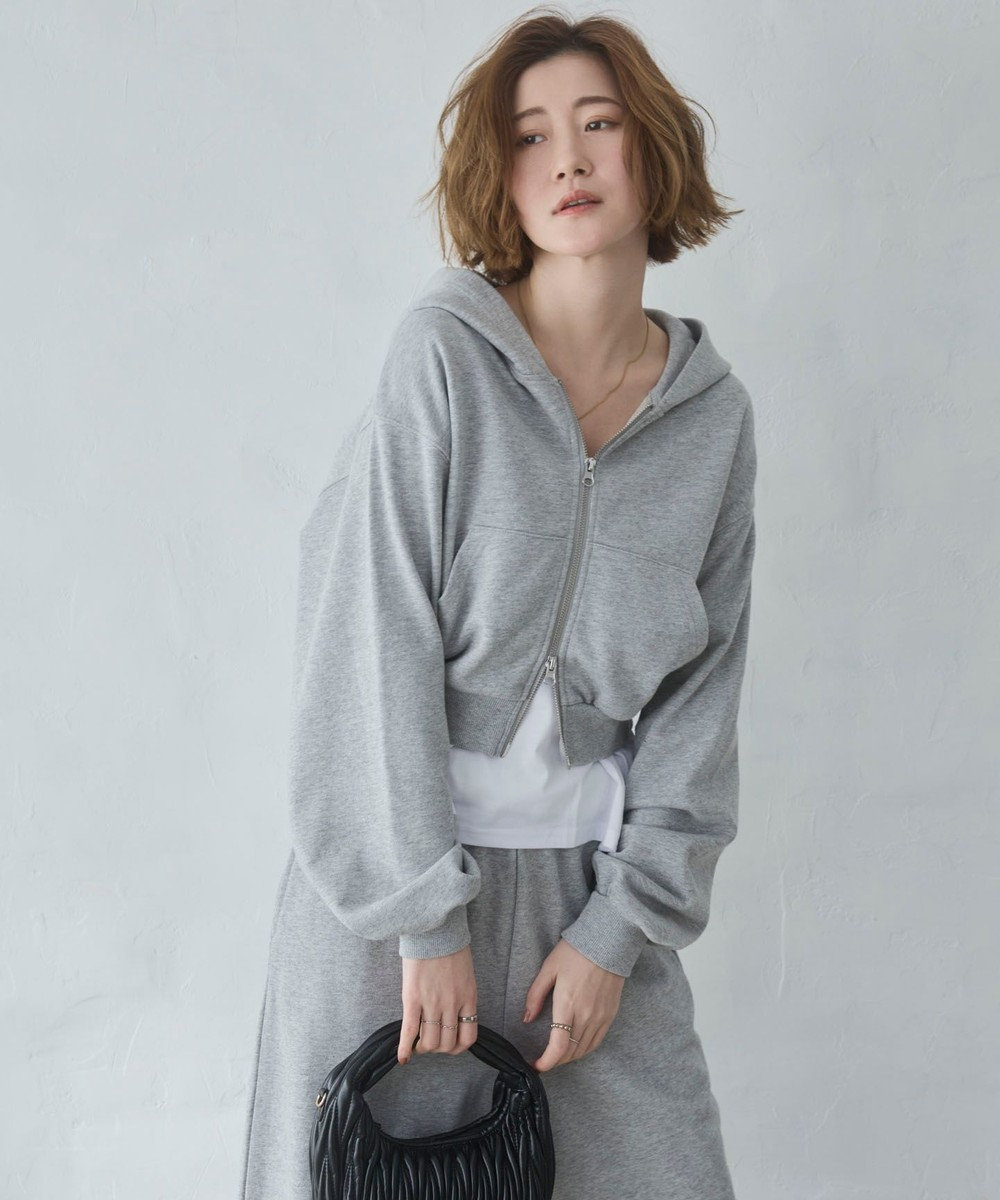 WEGO ショートZIPパーカー 