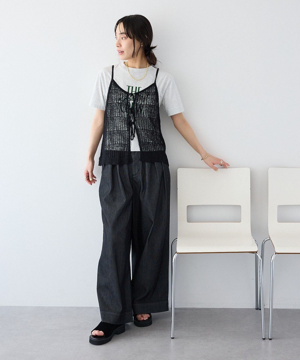 CRAFT STANDARD BOUTIQUE ノットヤーン透かしビスチェ 