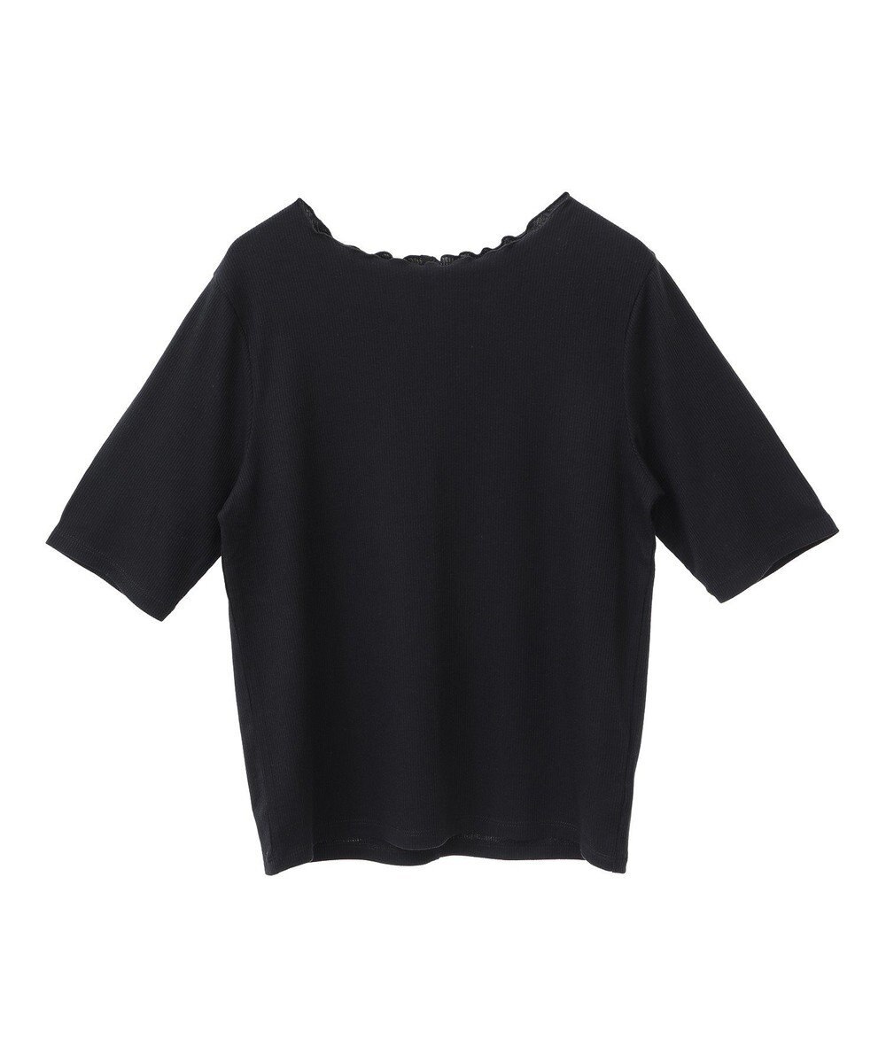 earth music&ecology リブメローショートスリーブプルオーバー 