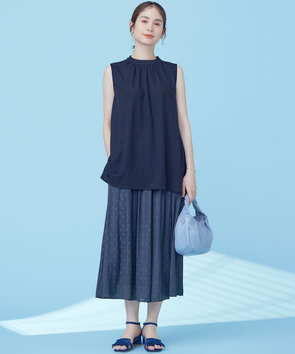 組曲 【秋のNEWカラー追加】ギャザーライトデシン パンツ 