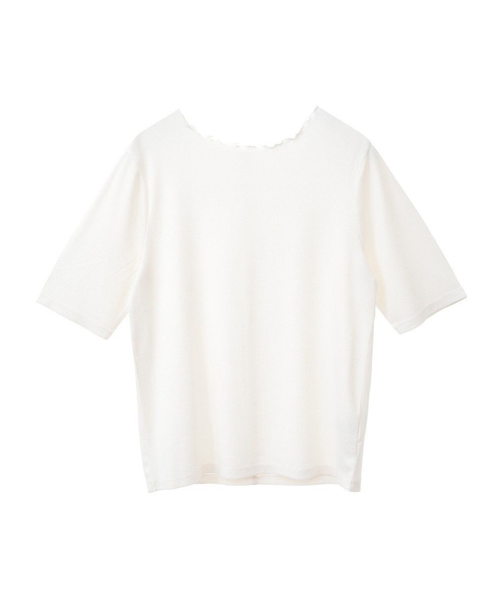 earth music&ecology リブメローショートスリーブプルオーバー 