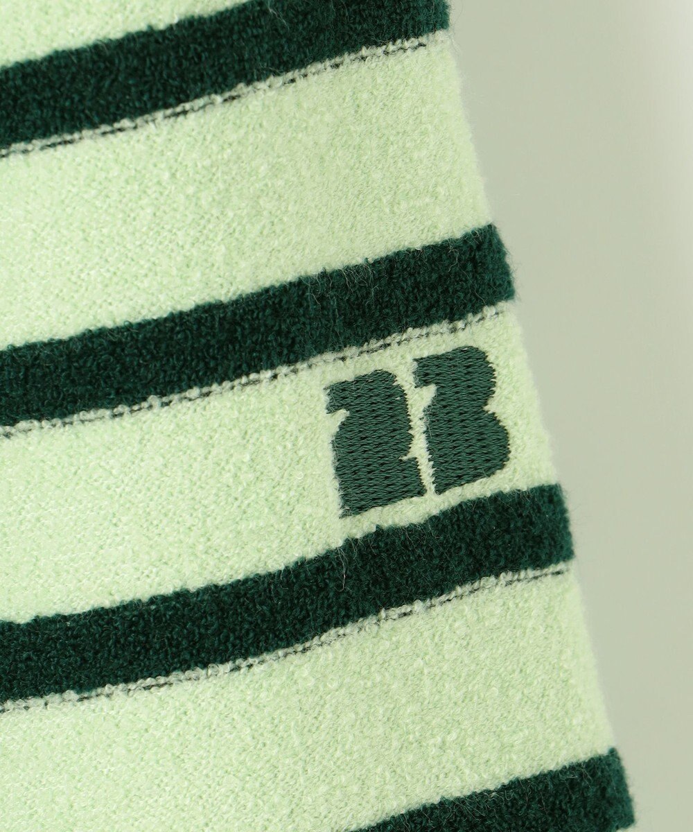 23区GOLF 【WOMEN】リングヤーン ボーダーモックネックシャツ 