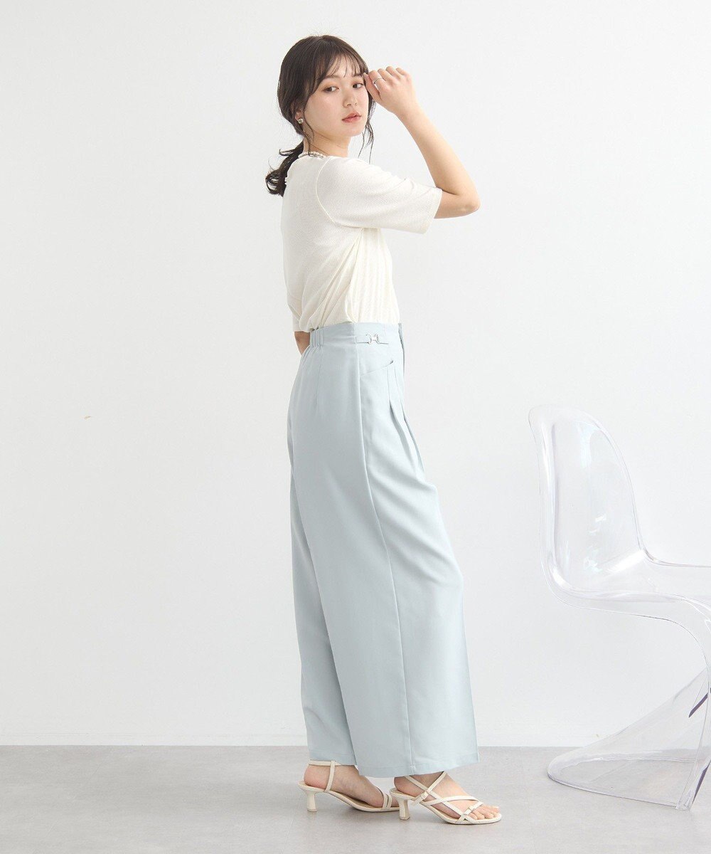 earth music&ecology リブメローショートスリーブプルオーバー 