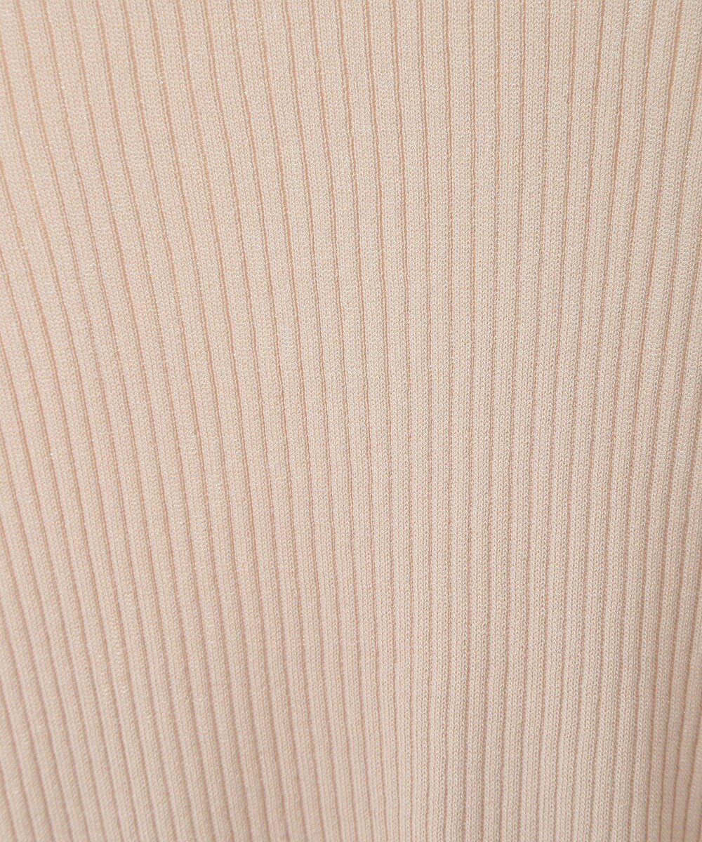 YECCA VECCA 袖口シアーリブニット 