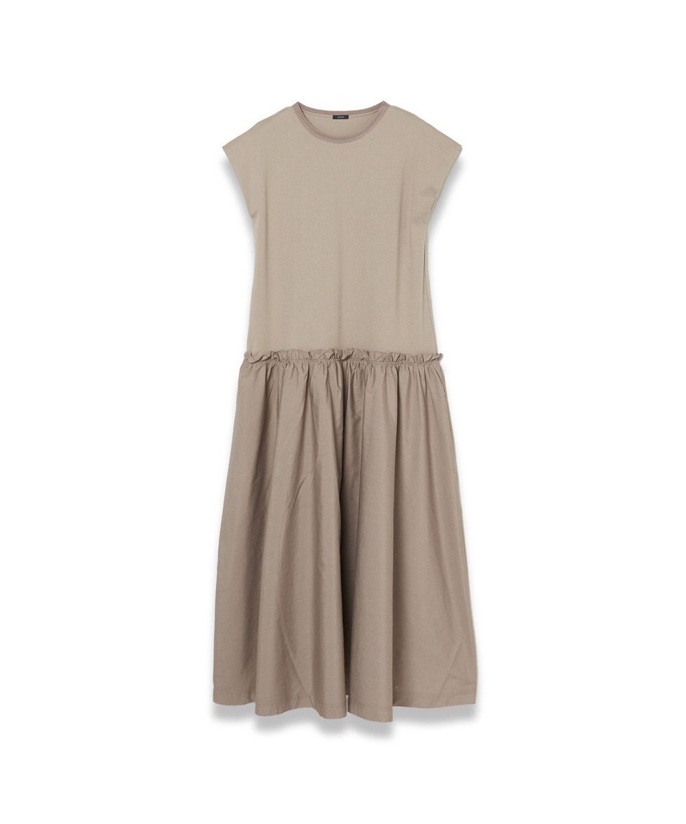 JOSEPH 【洗える】ポプリンジャージー　キャップスリーブドレス 