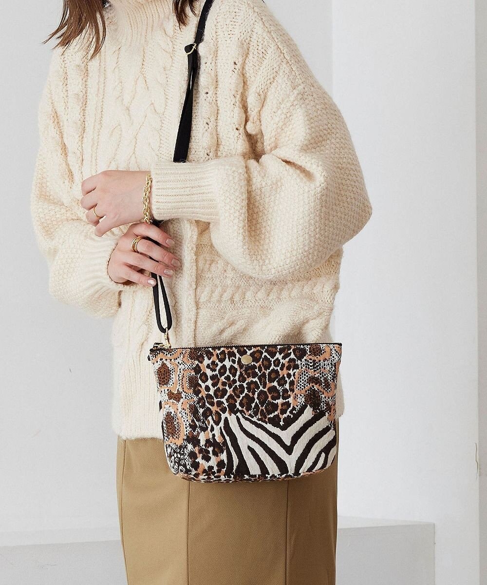 TOPKAPI 【TREASURE TOPKAPI】アニマルジャガード 2WAY ショルダーバッグ 