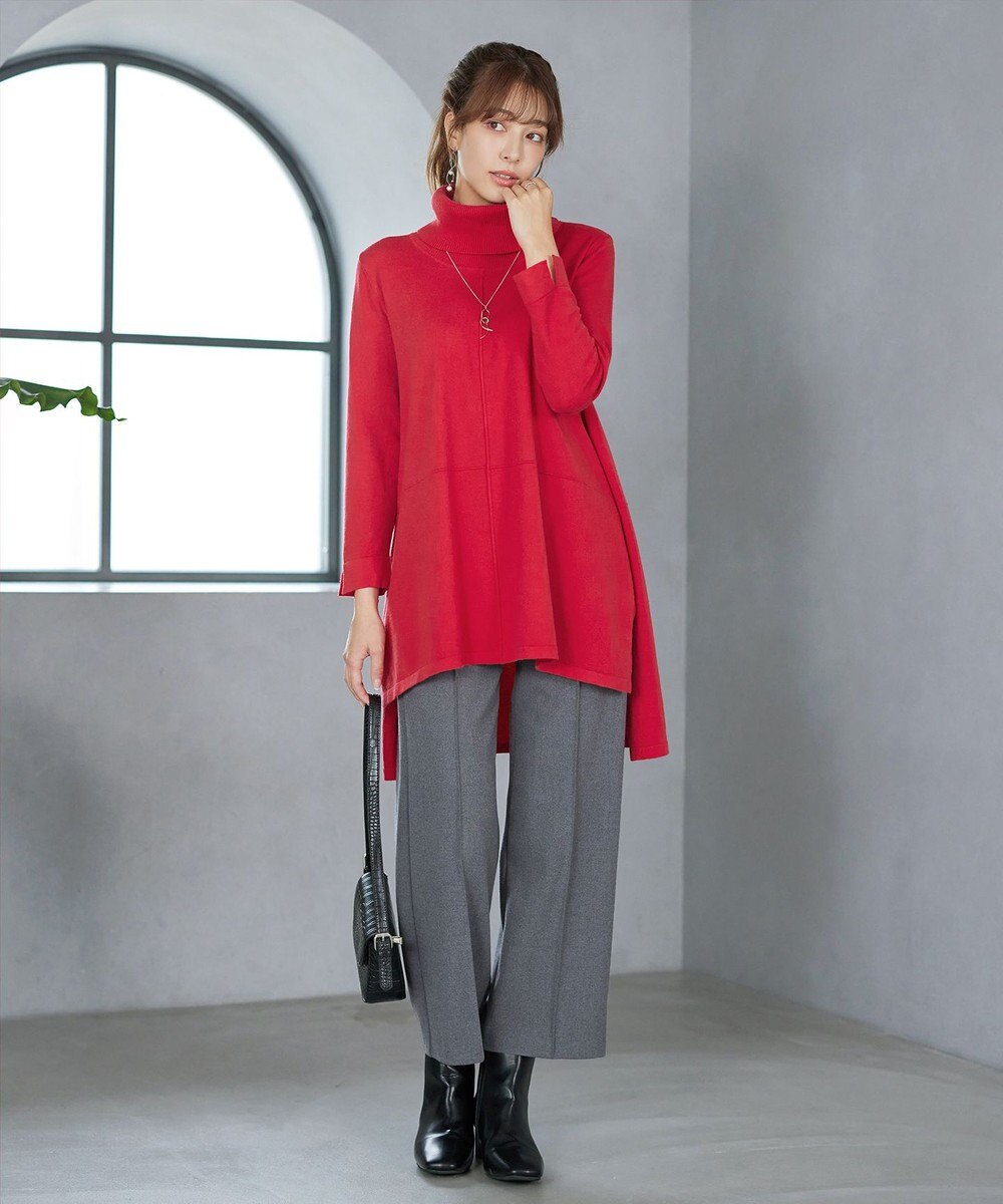 Tiaclasse まろやかタートルニットチュニック 