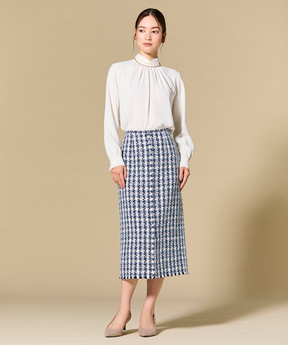 BEIGE， EVA / ハイネックロングスリーブブラウス 