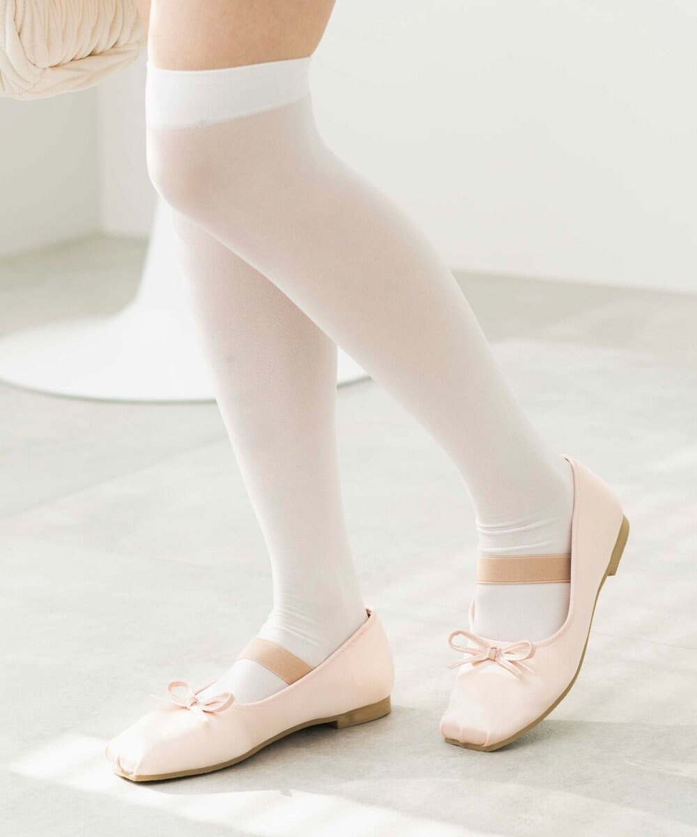 WEGO ベルト付きスクエアバレエシューズ 