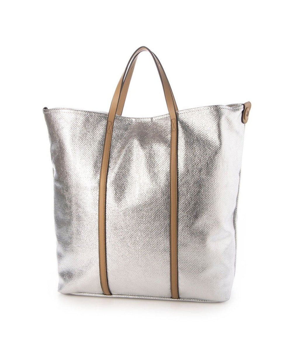 UNBILLION カシュカシュ cachecache / メタリックキャンバス1枚仕立て2wayトートバッグ 