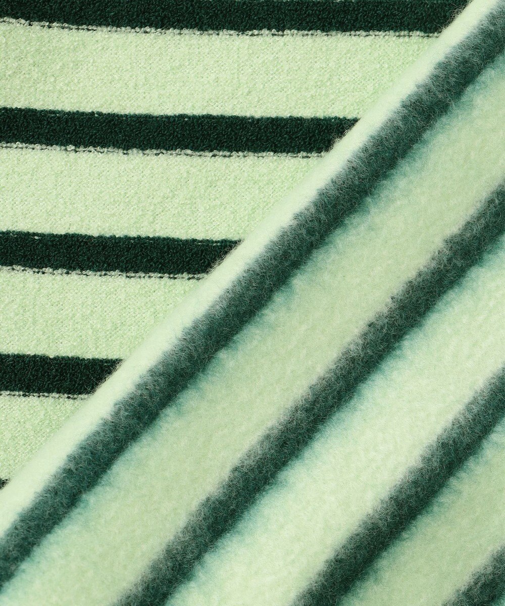 23区GOLF 【WOMEN】リングヤーン ボーダーモックネックシャツ 