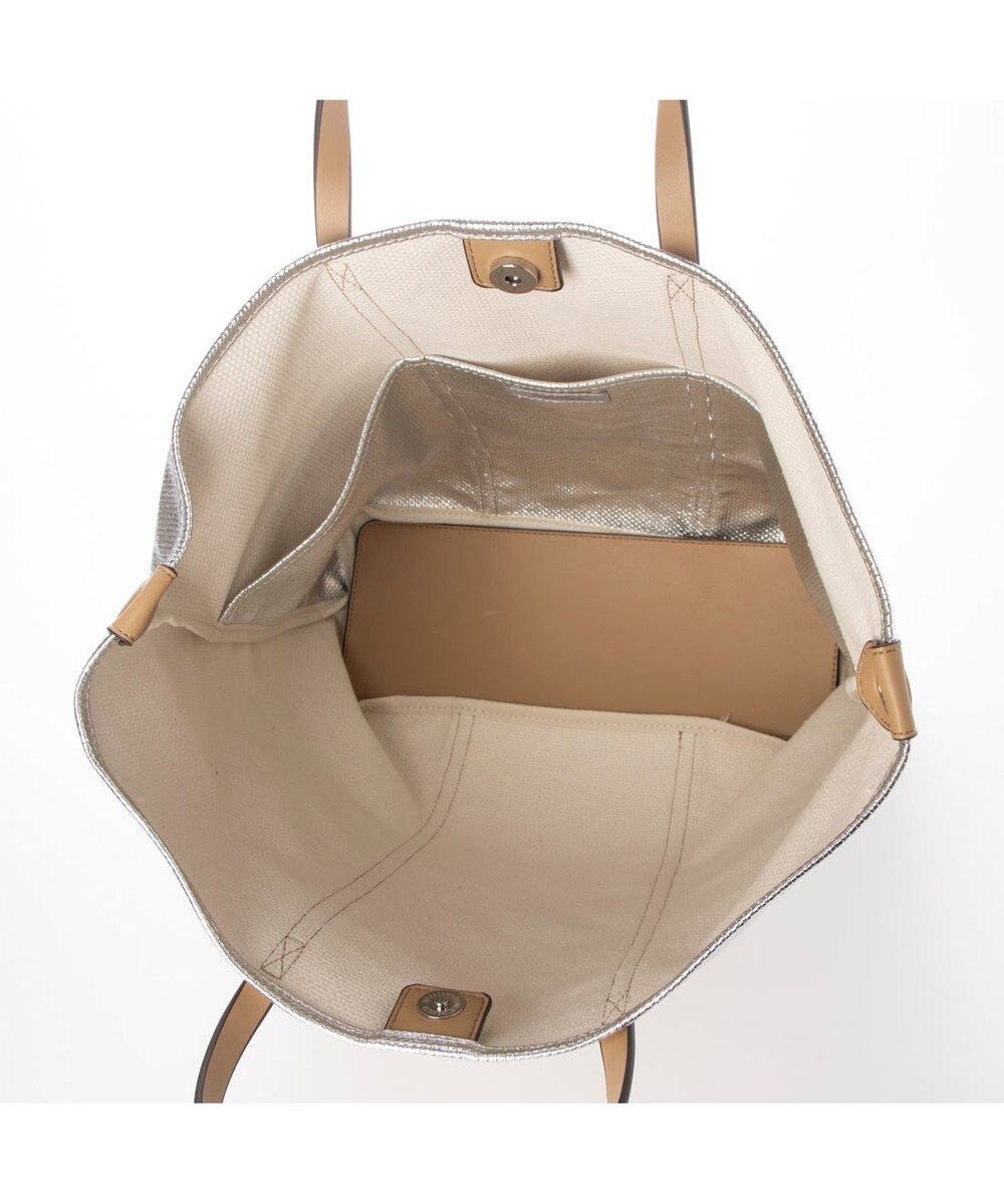 UNBILLION カシュカシュ cachecache / メタリックキャンバス1枚仕立て2wayトートバッグ 