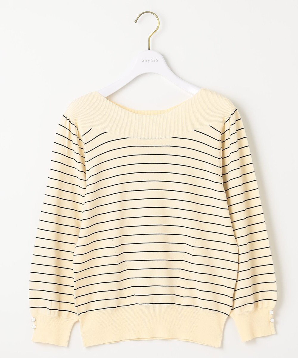 ANY SIS 【洗える】パフスリーブ ニット 