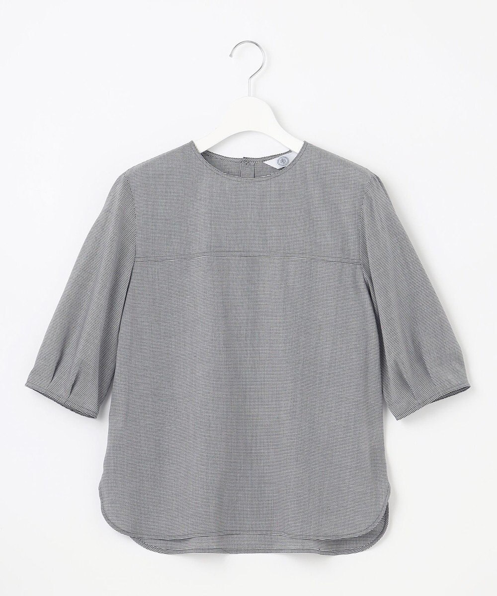 J.PRESS LADIES 【洗える】ウォッシャブルキュプラツイル タックスリーブ ブラウス 