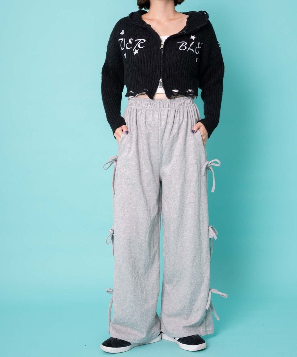 WEGO サイドリボンスウェットパンツ 