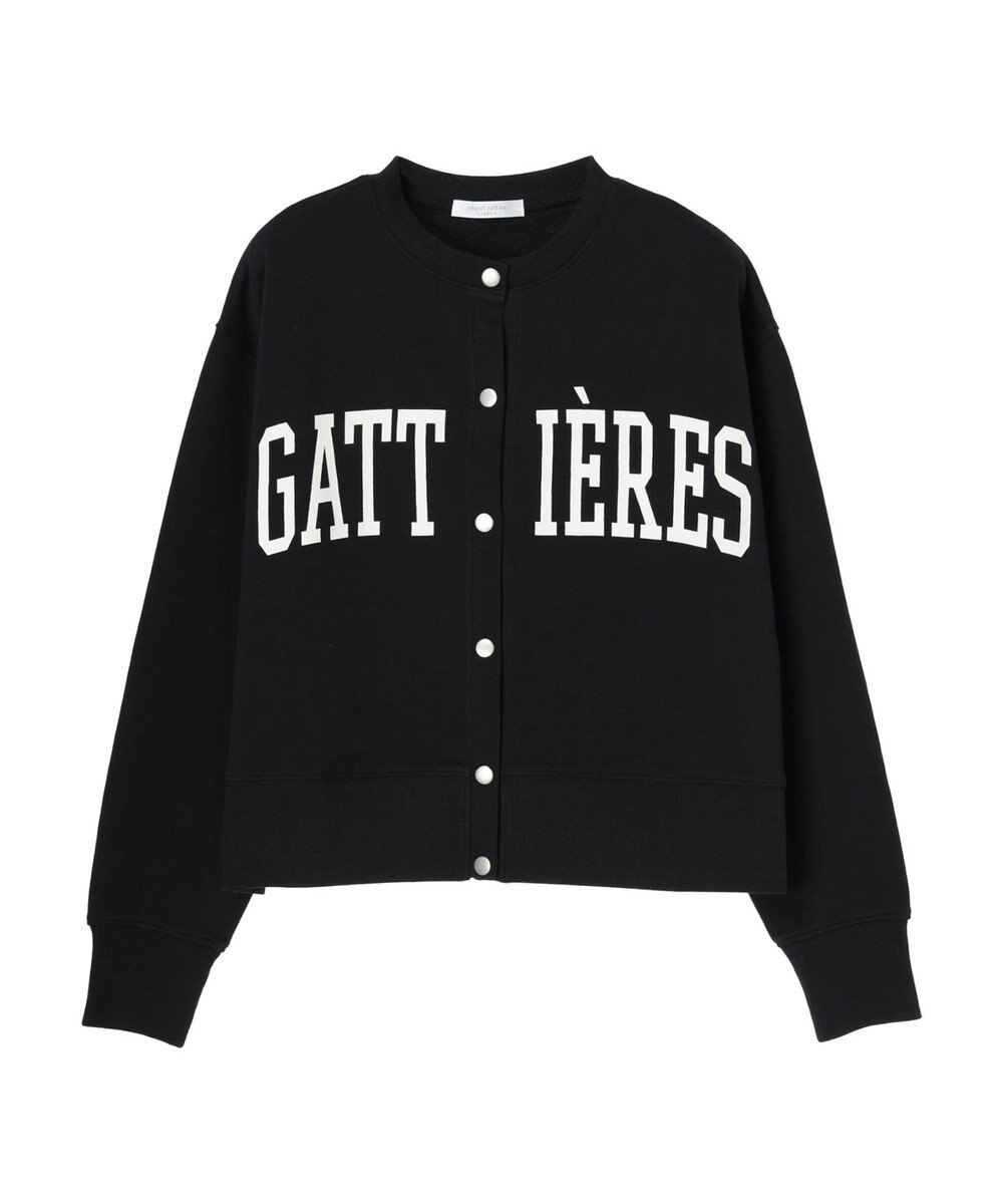 Green Parks ロゴ裏毛カーディガン 