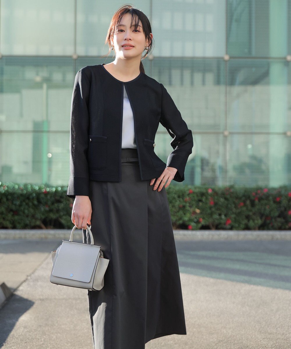 ANY SIS ツイステッドクリアチノ スカート 