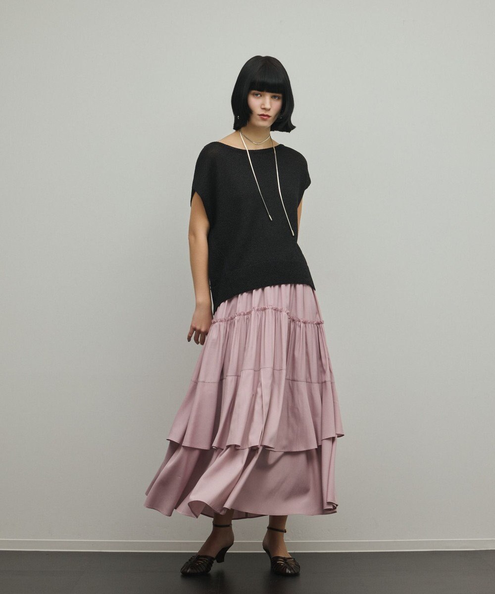 GRACE CONTINENTAL ロングティアードスカート 