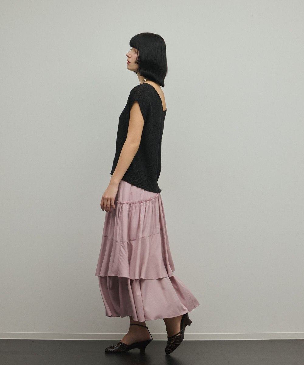GRACE CONTINENTAL ロングティアードスカート 