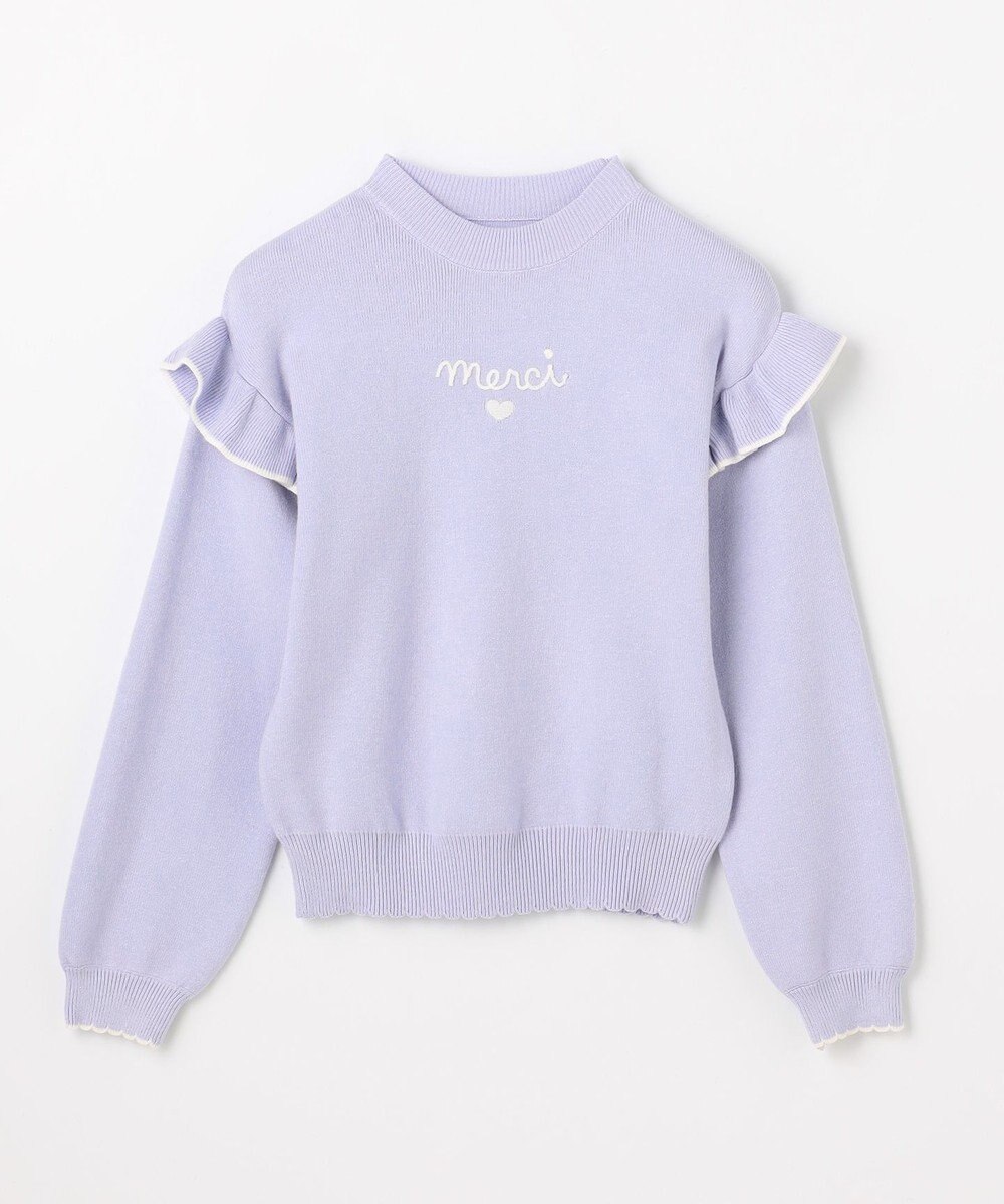 ANY KIDS 肩フリル しあわせタッチニット 