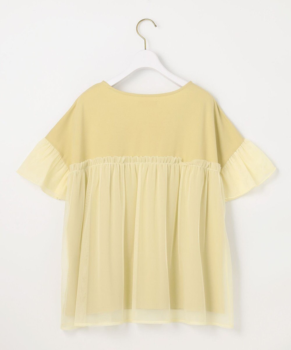 ANY SIS L 【洗える】チュール重ね プルオーバー 