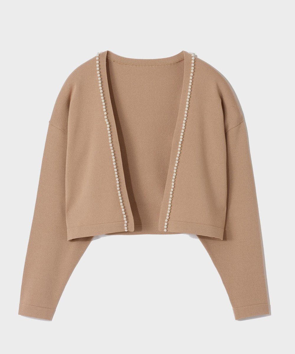 GRACE CONTINENTAL パールショートカーディガン 