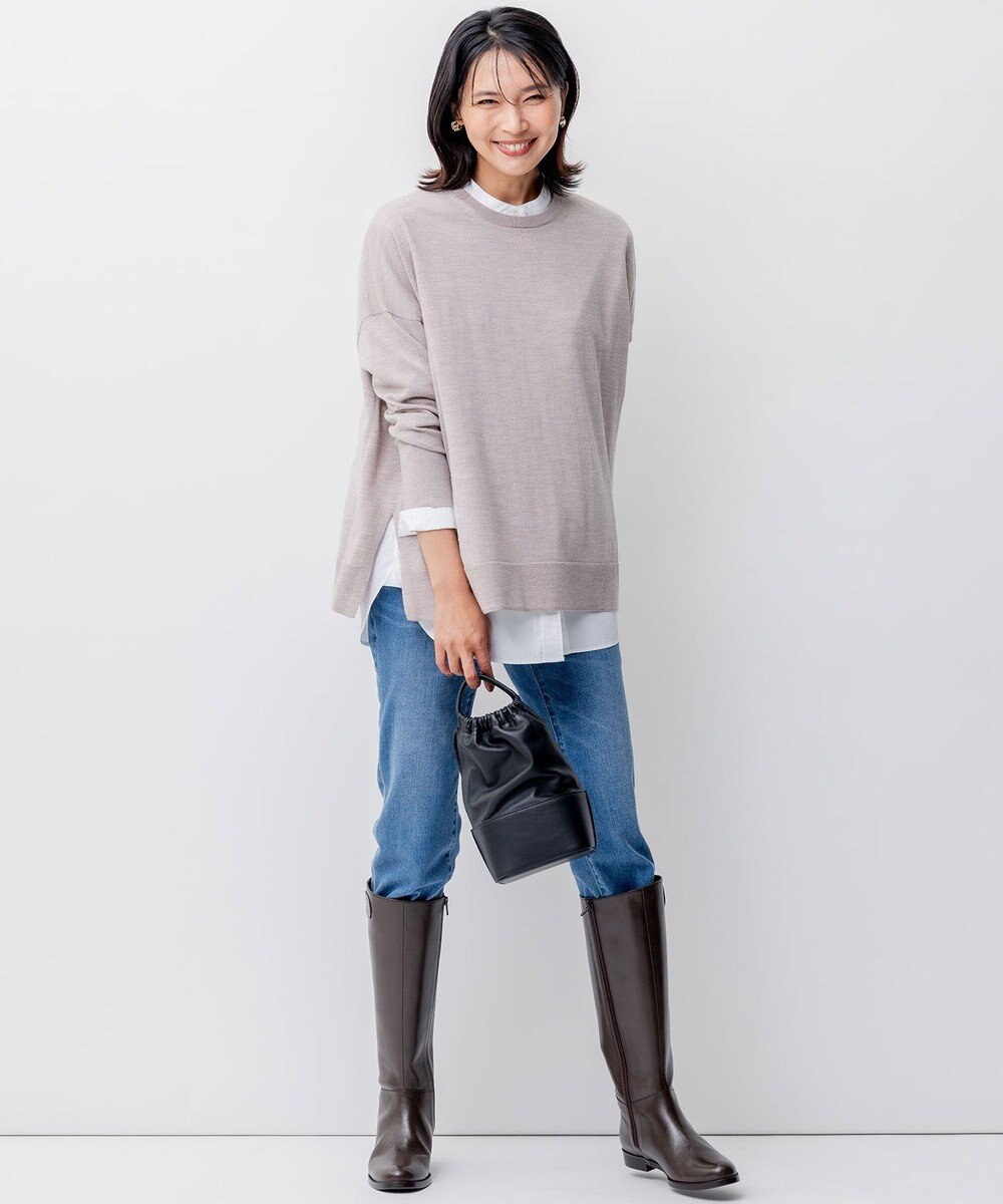 23区 ORSETTO CAVOLO レザー ハンドバッグ 