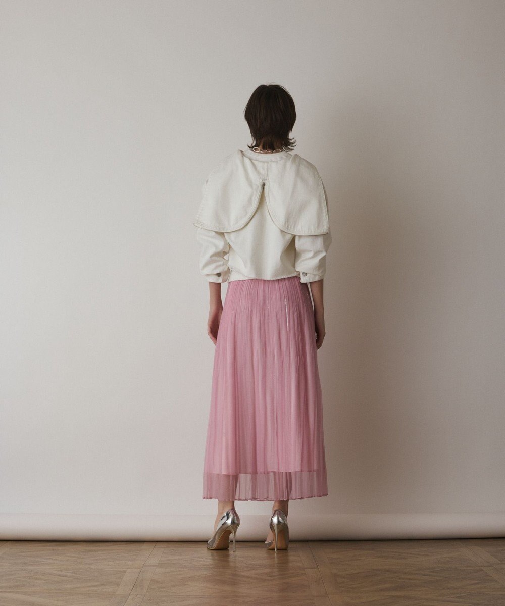 GRACE CONTINENTAL オーガンスパンコールスカート 