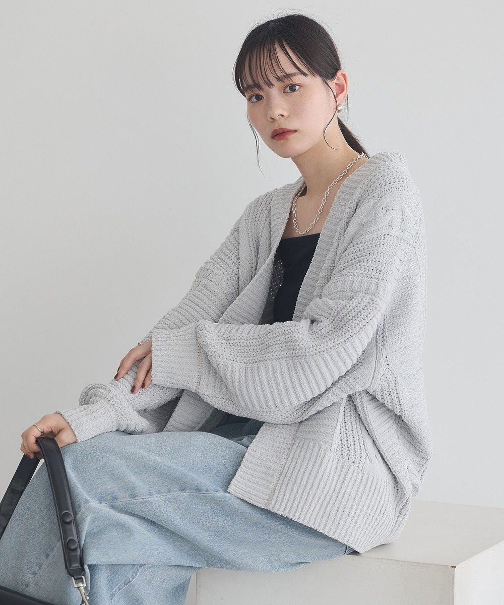 earth music&ecology マットモールカーディガン 