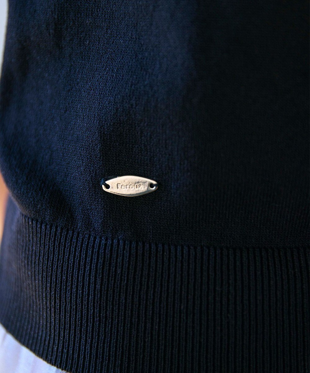 Feroux シャイニーハーフスリーブ ニット 