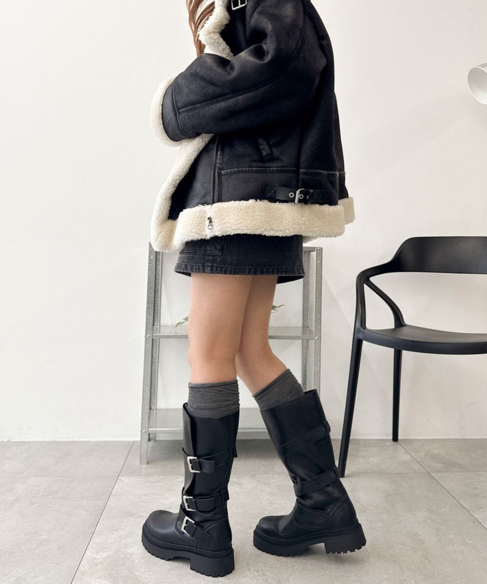 WEGO サイドベルトロングブーツ 