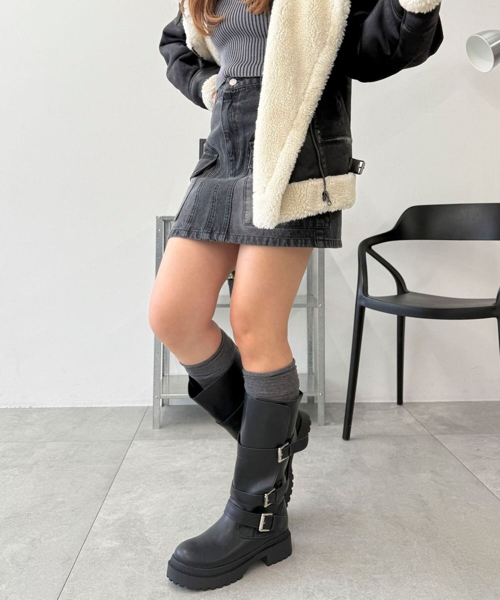 WEGO サイドベルトロングブーツ 