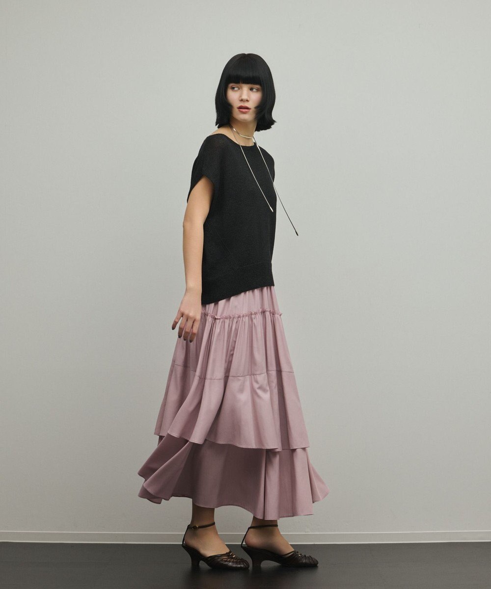GRACE CONTINENTAL ロングティアードスカート 