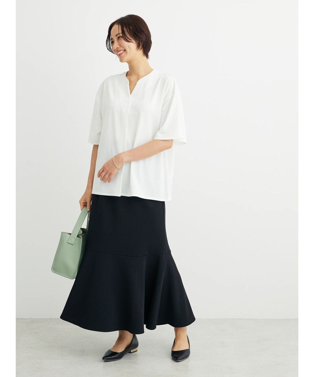 Green Parks BEST PRICE  スキッパー５分袖ブラウソー 